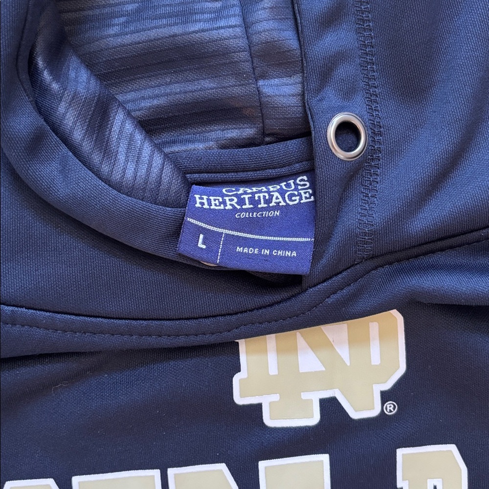 Campus Heritage Navy Sweatshirt with Notre Dame Design - Picture 2 of 3